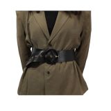 Ceinture femme Large en Cuir Pleine fleur fabriqué en FRANCE, ESTIENNE