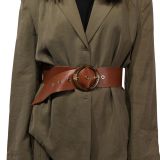 Ceinture femme Large en Cuir Pleine fleur fabriqué en FRANCE, ESTIENNE