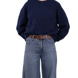 Genuine leather Belt, 1.18 in wide Belt, Leather Belt for girl and woman, belt for jeans, pants, Made in France, HENRIETTA