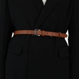 2 cm Belt Genuine Italian leather for women, LINDA
