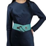 Cowhide leather elastic belt for women, DARLENE