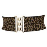 Ceinture femme élastique large à boucle 3 boutons, GLORIA Fabriqué en France