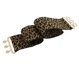 Ceinture femme élastique large à boucle 3 boutons, GLORIA Fabriqué en France