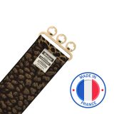 Ceinture femme élastique large à boucle 3 boutons, GLORIA Fabriqué en France
