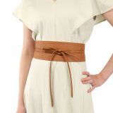 Ceinture femme Obi Cuir d'Italie, fabriqué en France, CASSIANE