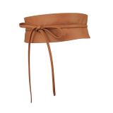 Woman Italian leather Obi belt, CASSIANE