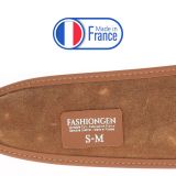 Ceinture femme Obi Cuir d'Italie, fabriqué en France, CASSIANE