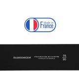 Ceinture femme en Cuir Véritable LWG, largeur 5 cm, fabriqué en France, Maura