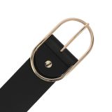 Ceinture femme en Cuir Véritable LWG, largeur 5 cm, fabriqué en France, Maura