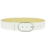 Ceinture femme en Cuir Véritable LWG, largeur 5 cm, fabriqué en France, Maura
