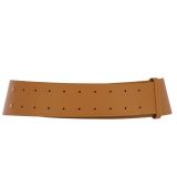 Ceinture en Cuir véritable large femme boucle ronde croisé SOLAINE