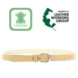 Women genuine Italian leather belt LUNA for thousers, jeans