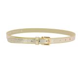 Ceinture femme 2 cm Véritable CUIR ITALIEN, LINDA