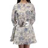 Ceinture en Cuir véritable large femme boucle ronde croisé SOLAINE